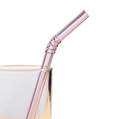 Vintage Bendy Glass Straw